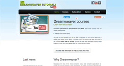 Desktop Screenshot of dreamweaver-videotutorials.com