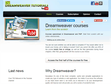 Tablet Screenshot of dreamweaver-videotutorials.com